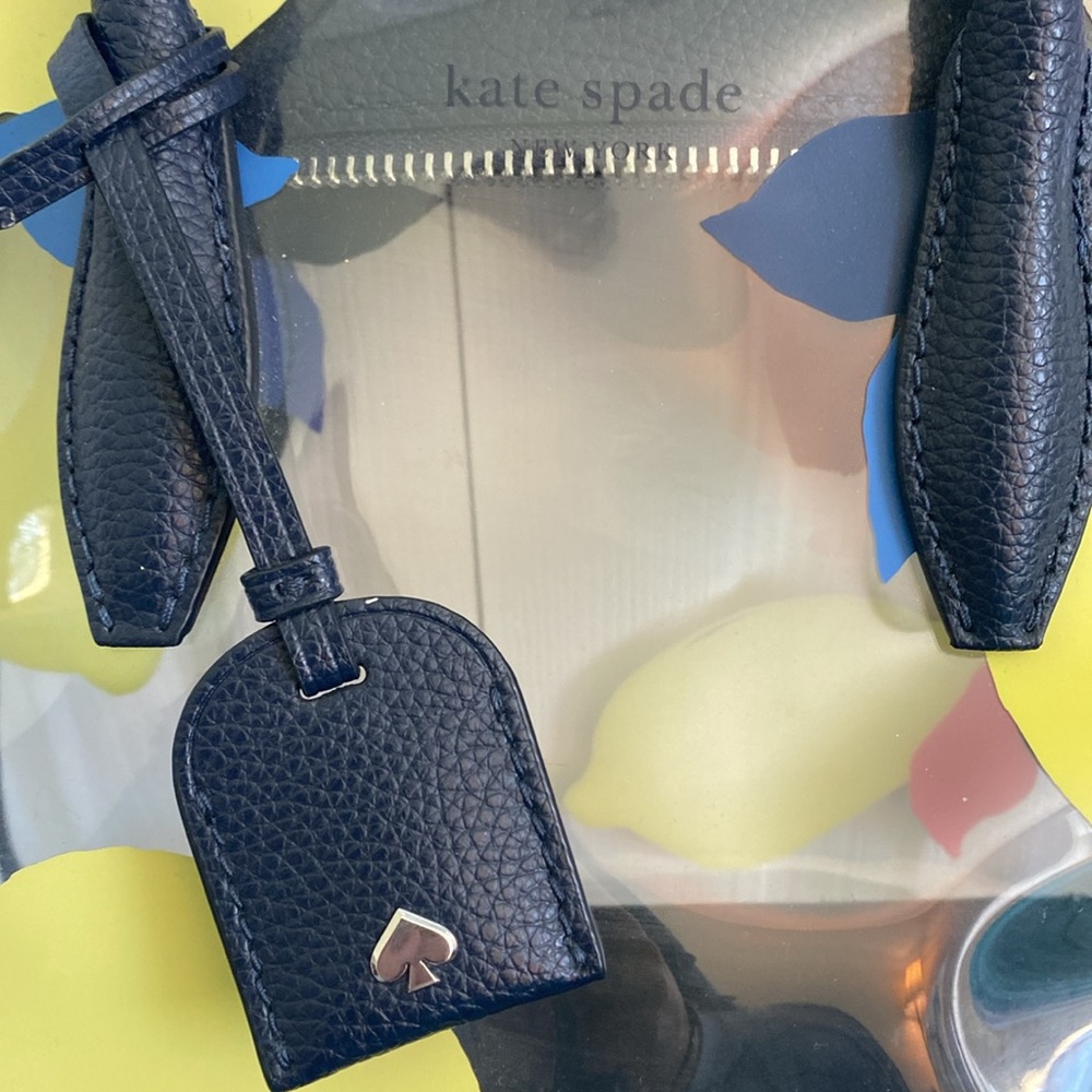 Kate Spade eva lemon zest see-through small top zip satchel - Picture 2 of 7